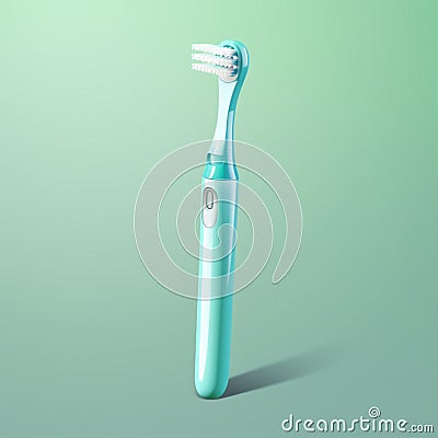 graphic colorful toothbrush. with Generative AI Stock Photo
